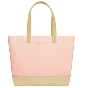 Jimmy Choo Parfums Pink Gold Tote Bag New Authentic